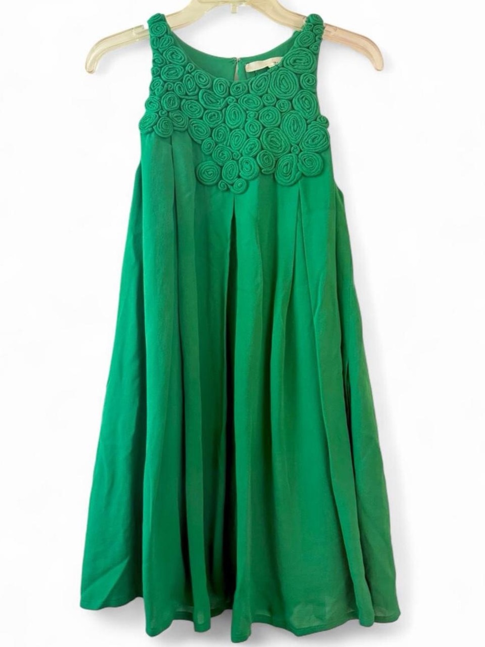 3.1 Phillip Lim Green 100% Silk Mini Dress size 8
